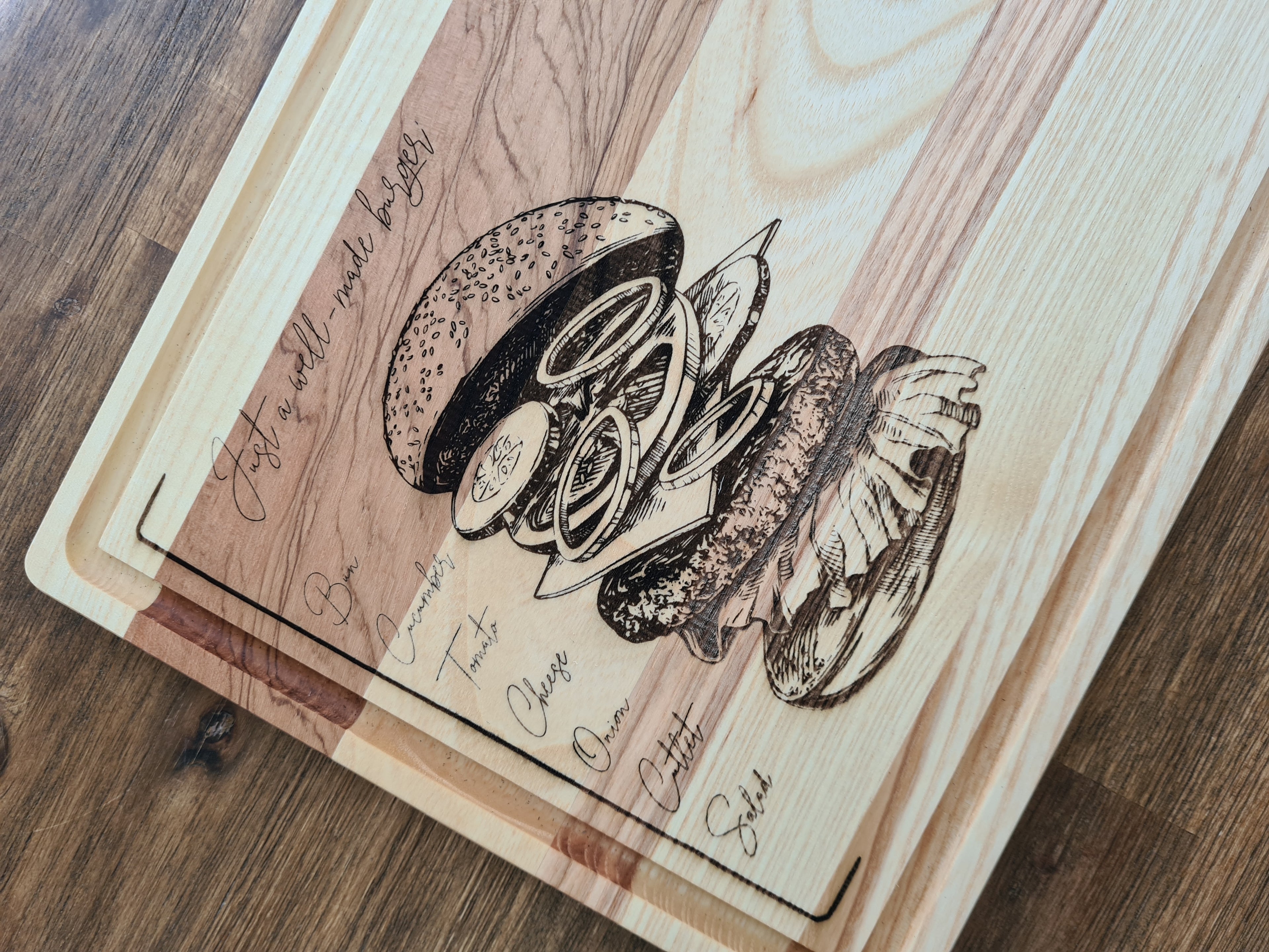 Schneidebrett - Burger