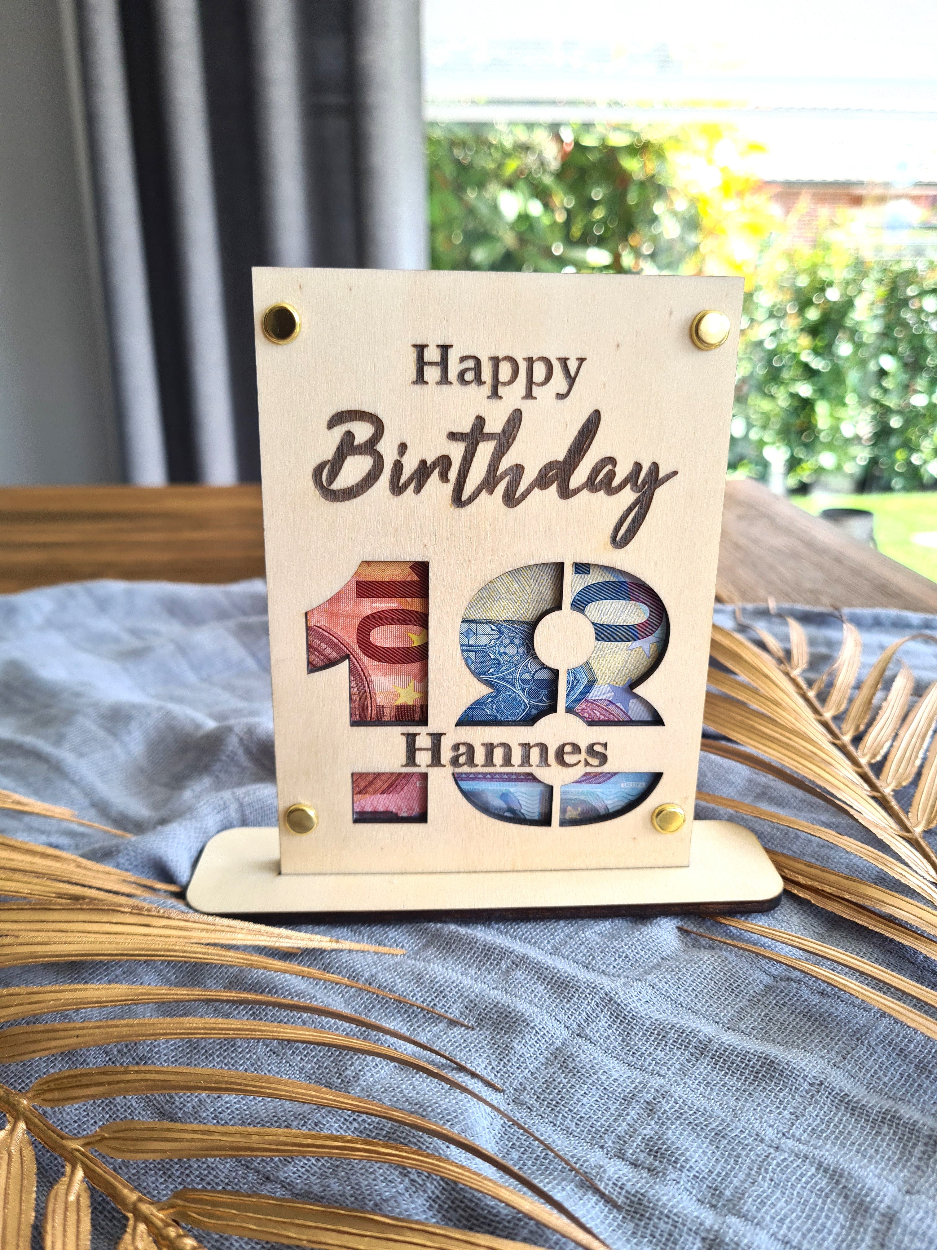 Geldgeschenkkarte - Geburtstag