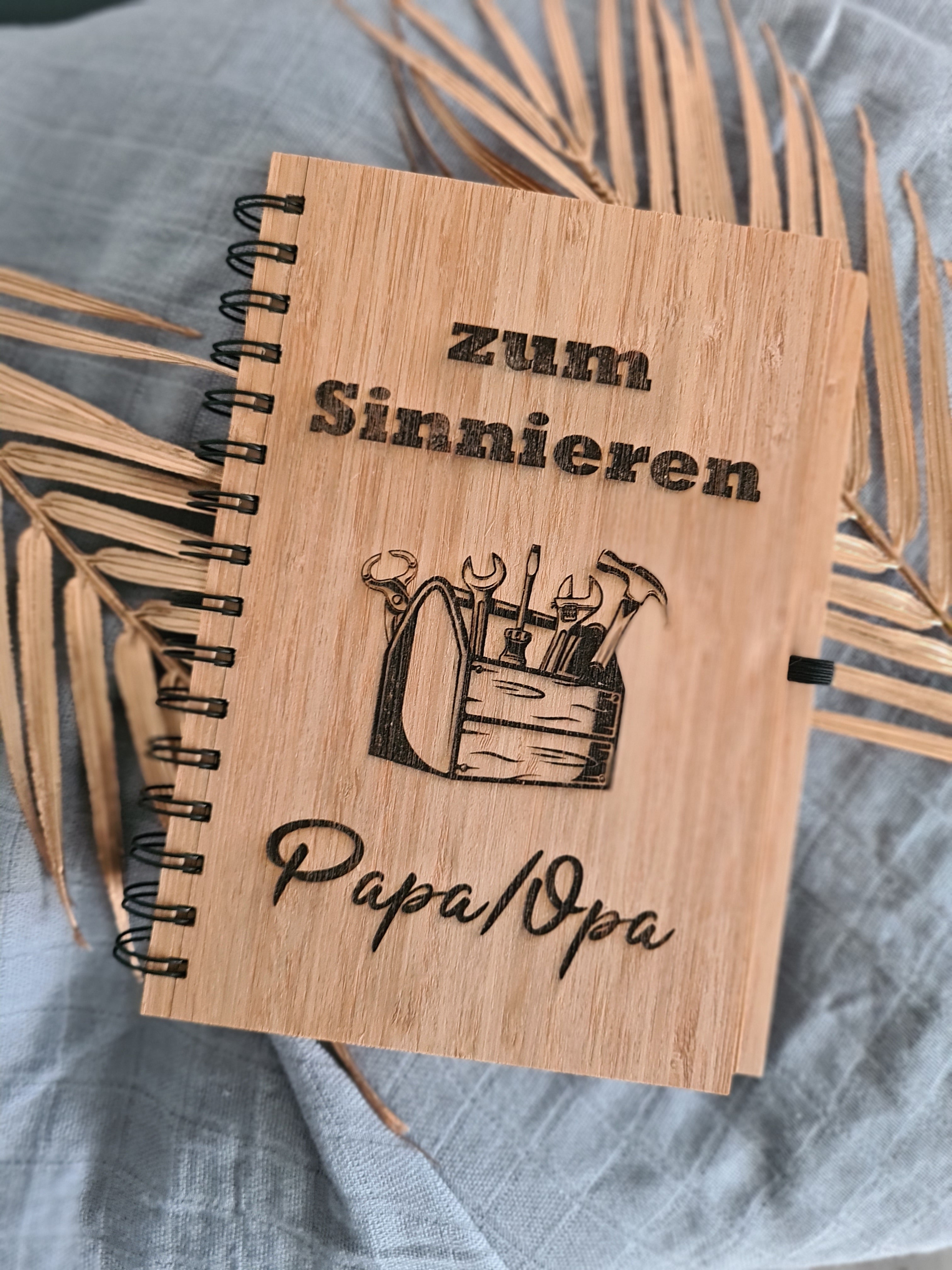 Bambus - Notizbuch mit Kugelschreiber