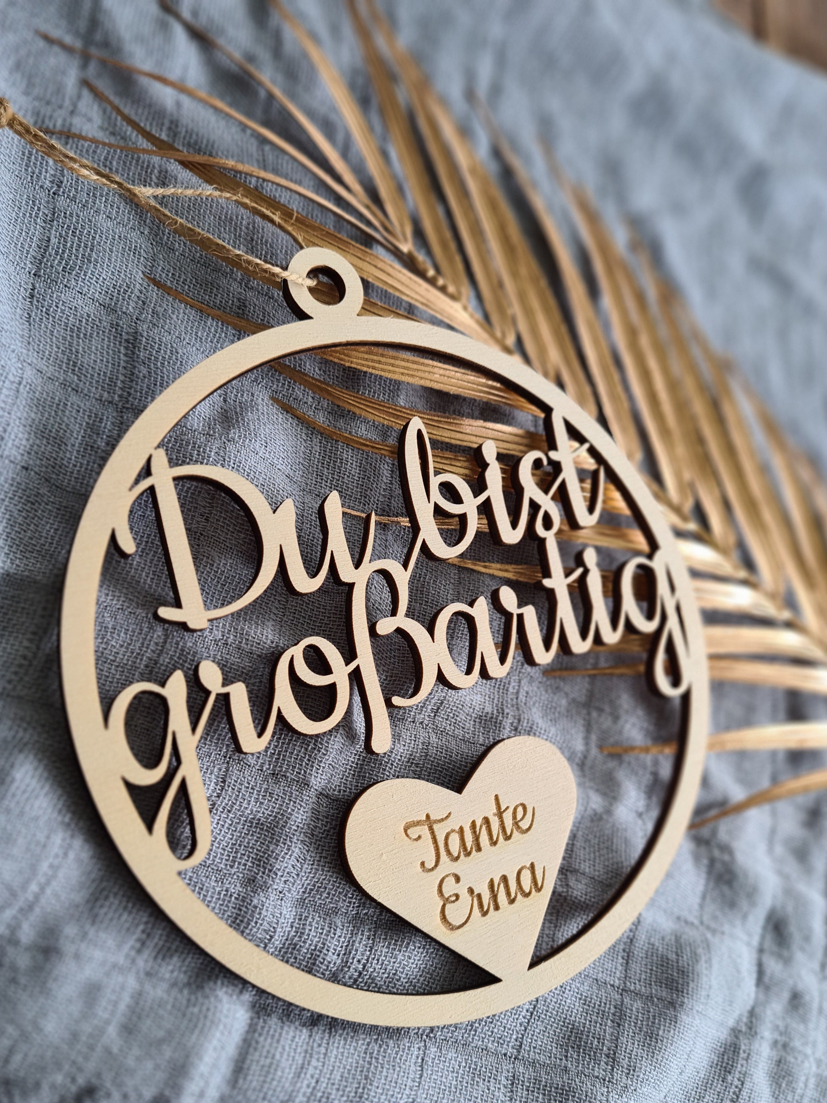 Holzkranz personalisiert