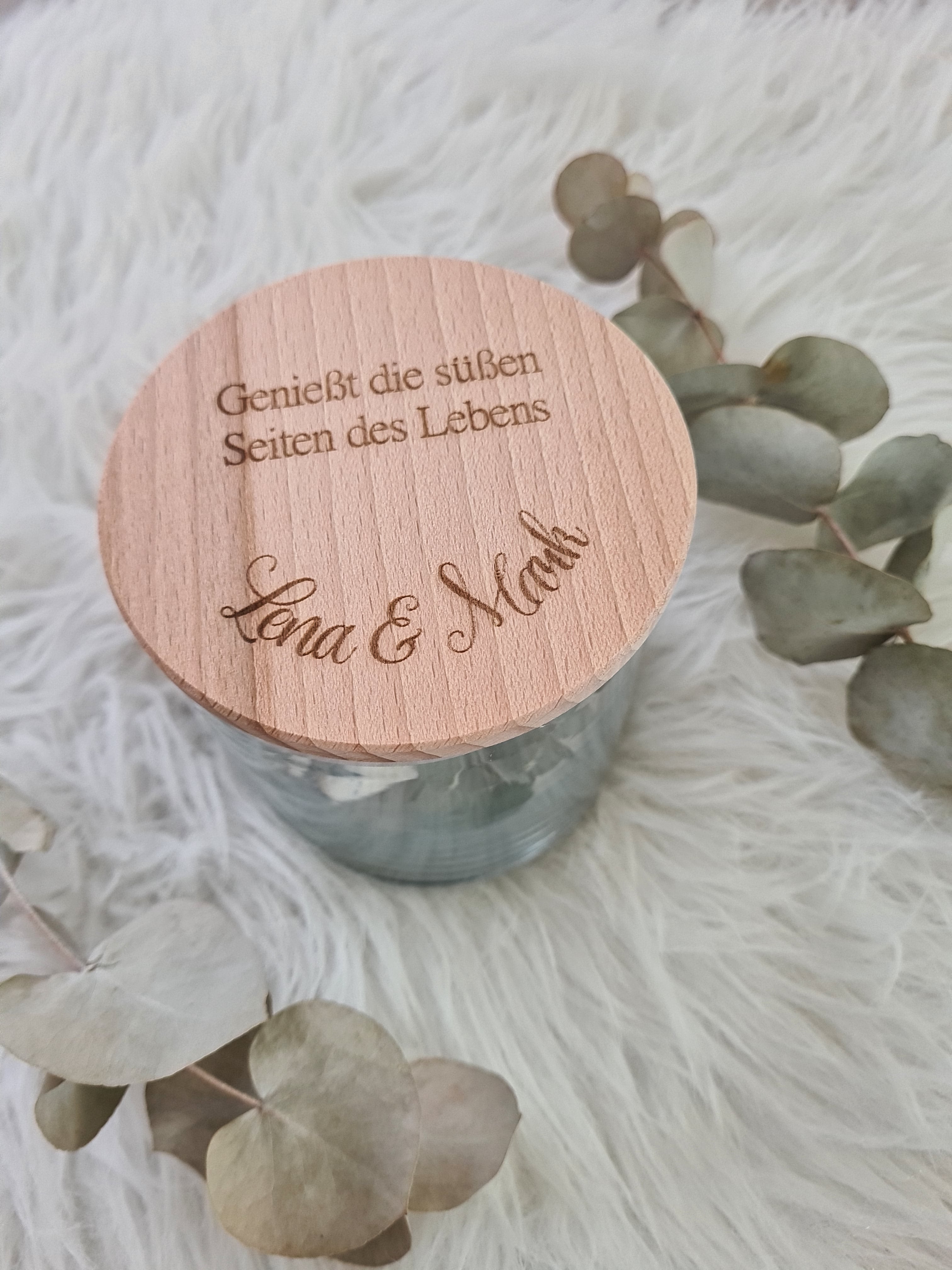 Vorratsglas - Genießt die süßen Seiten