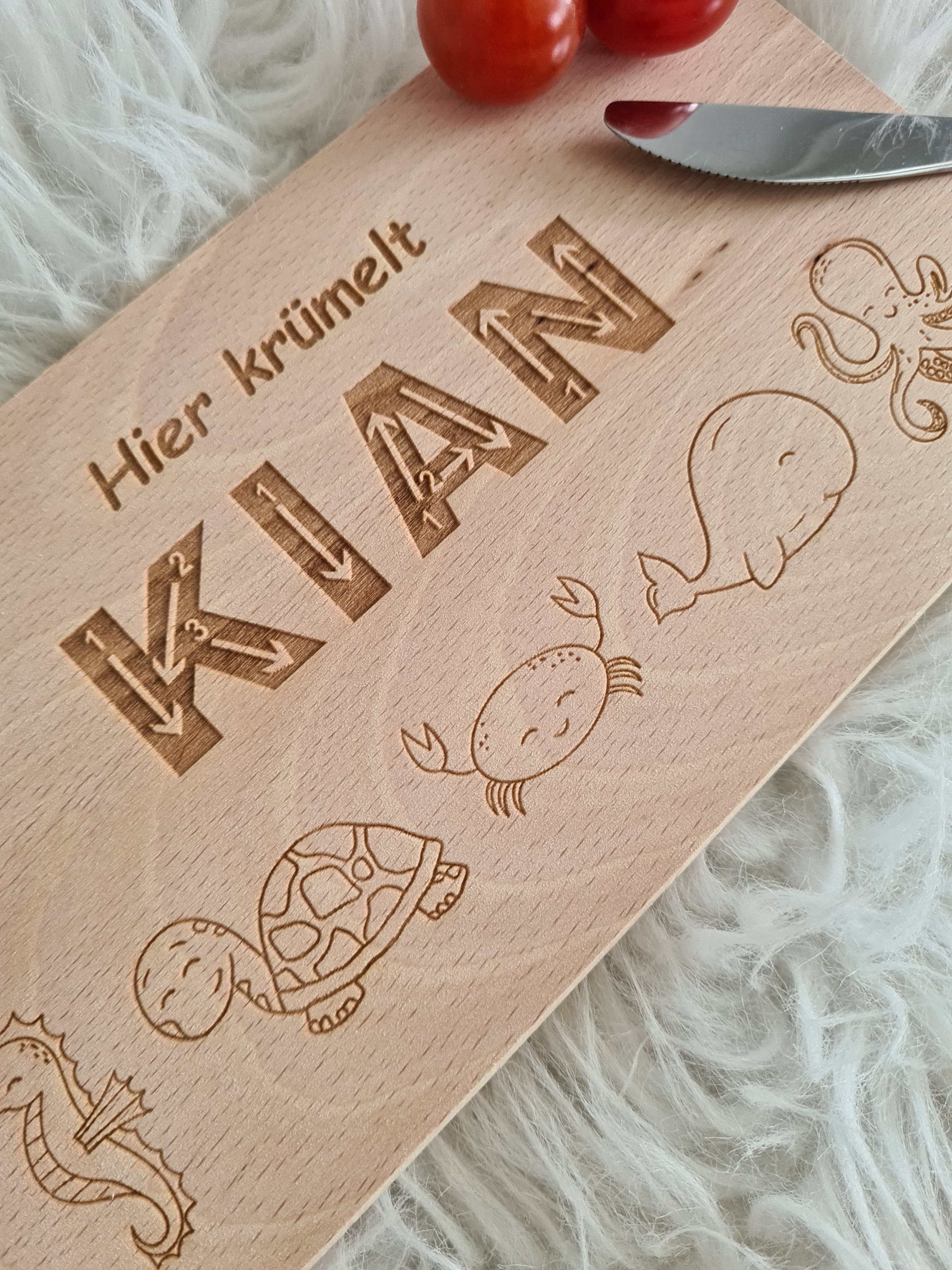 Frühstücksbrettchen - Meerestiere