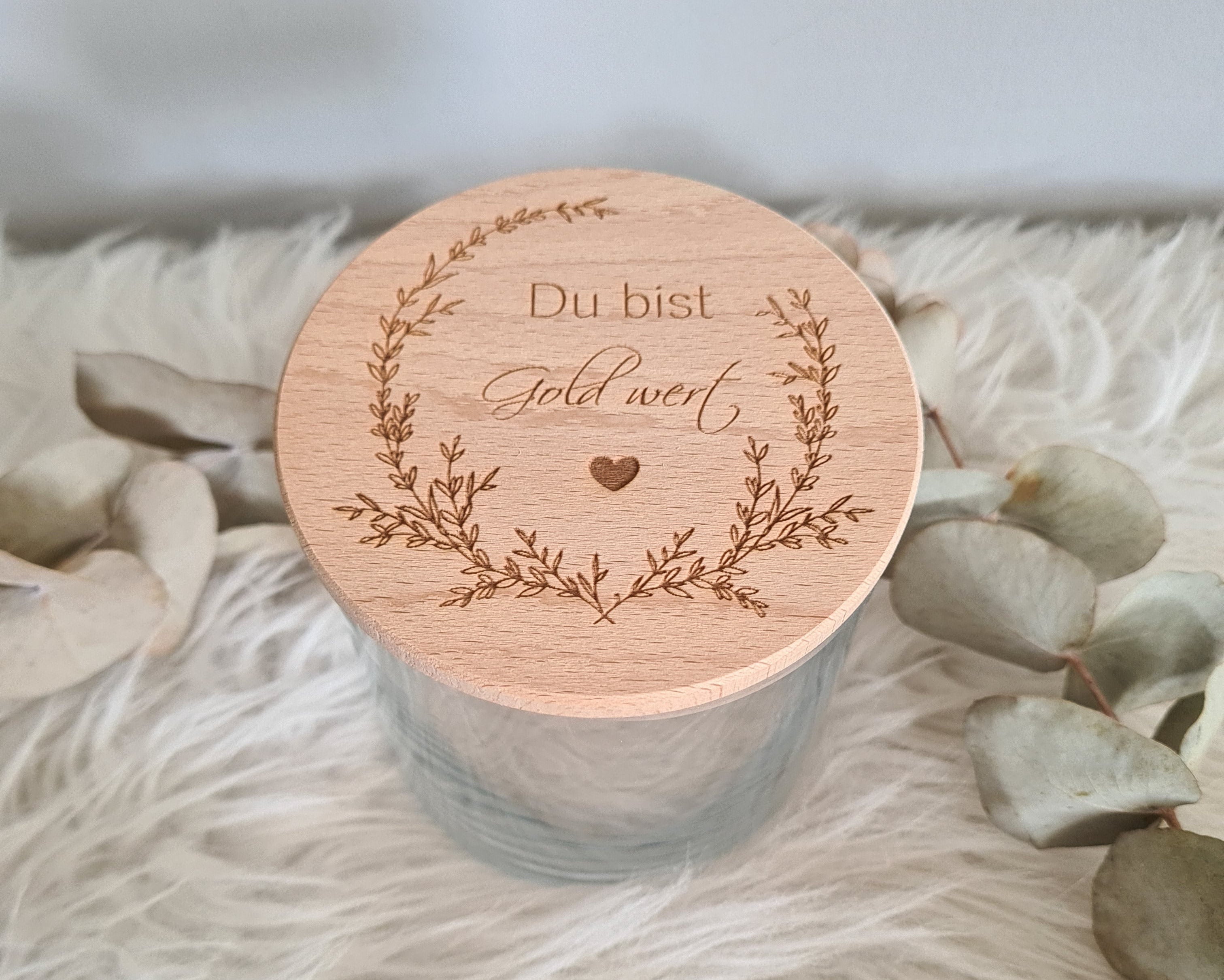 Vorratsglas - Du bist Gold wert