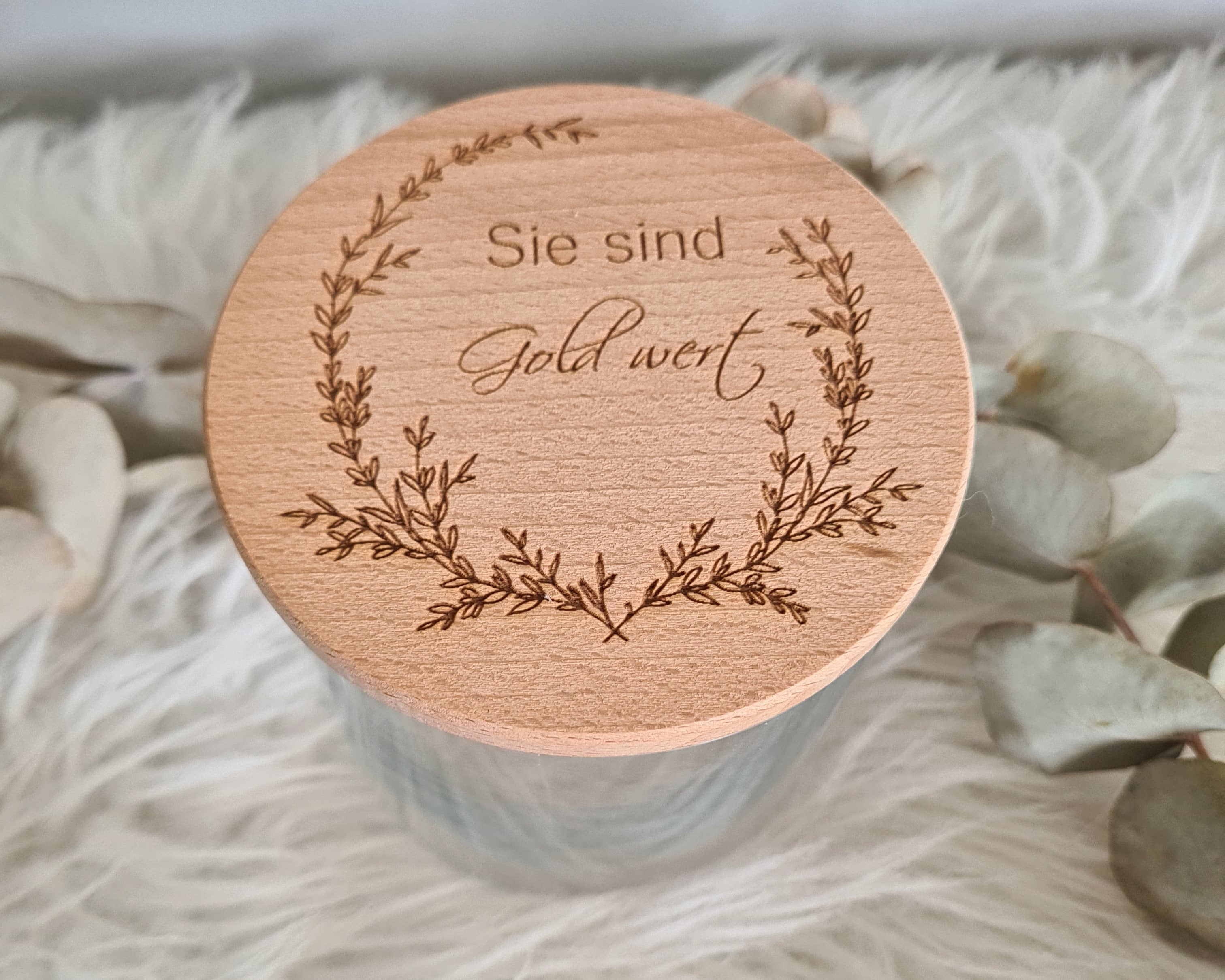 Vorratsglas - Du bist Gold wert