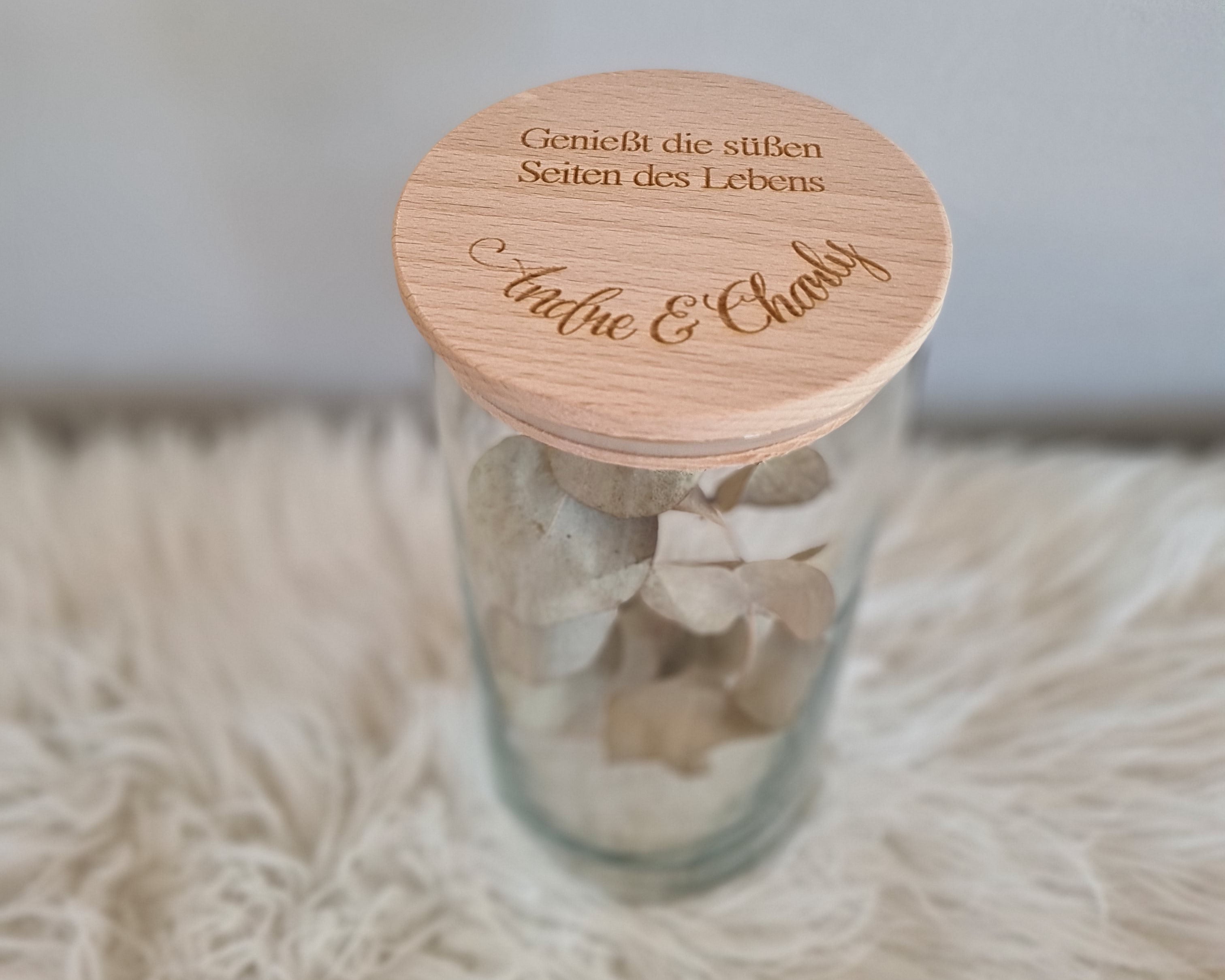 Vorratsglas - Genießt die süßen Seiten