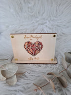 Geldgeschenkkarte - Hochzeit geometrisches Herz