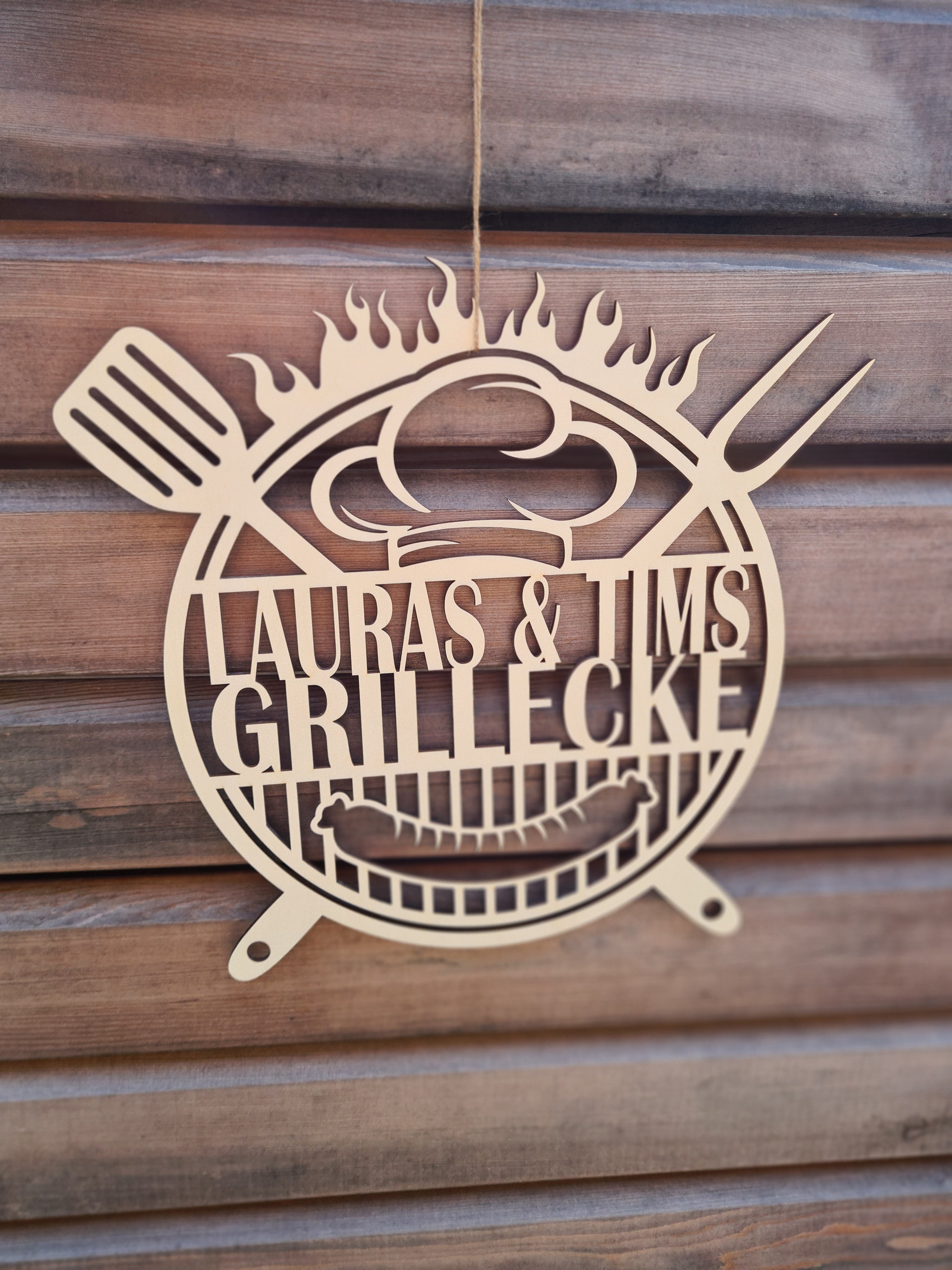 Wanddeko - Grillecke