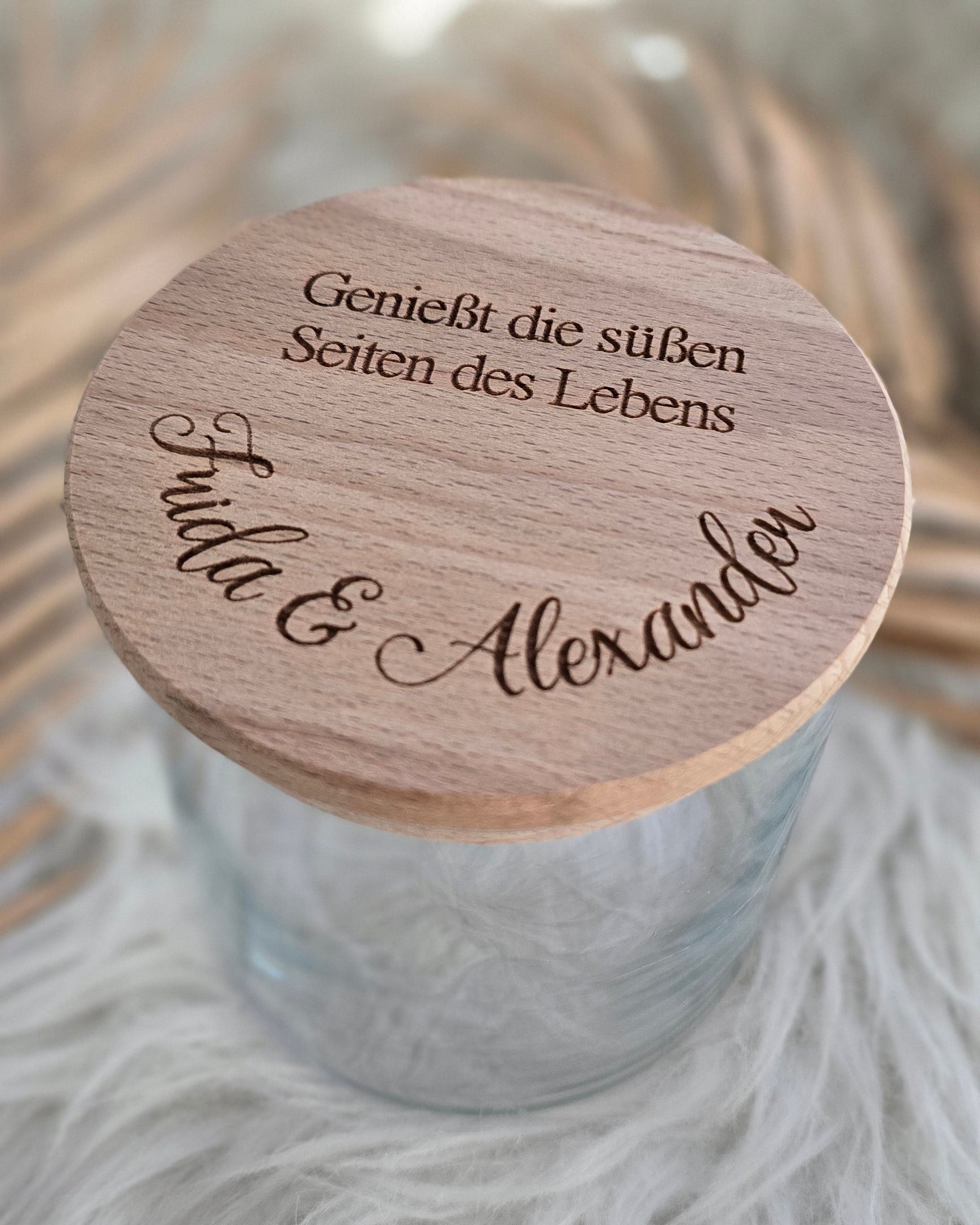 Vorratsglas - Genießt die süßen Seiten