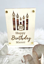 Geldgeschenkkarte - Geburtstagskerzen