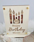 Geldgeschenkkarte - Geburtstagskerzen