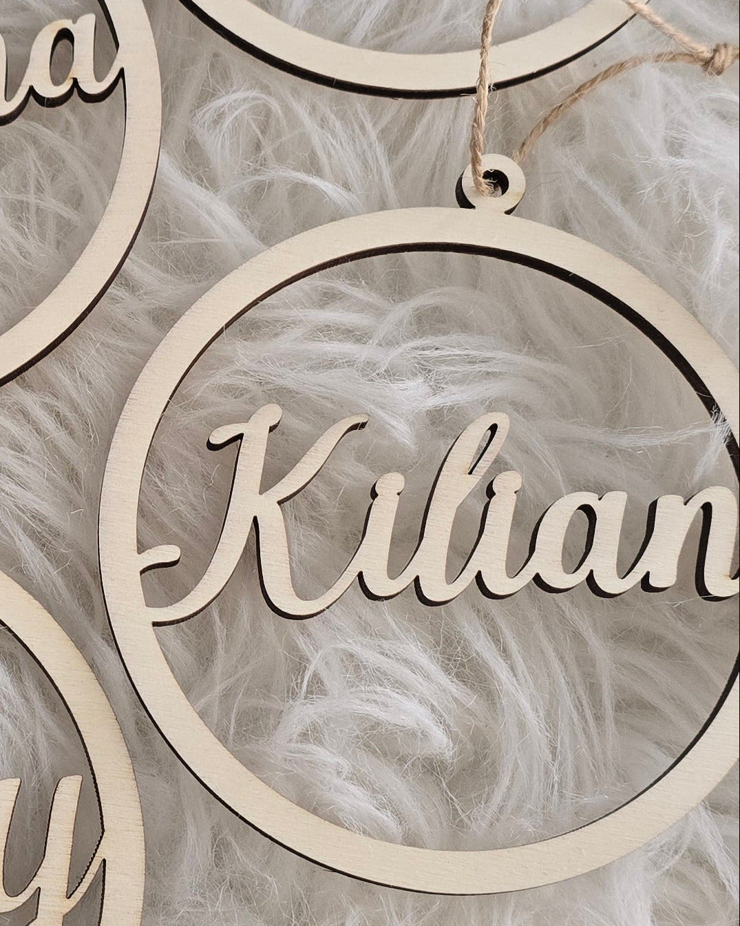 Geschenkanhänger, Weihnachtsbaumschmuck - Name