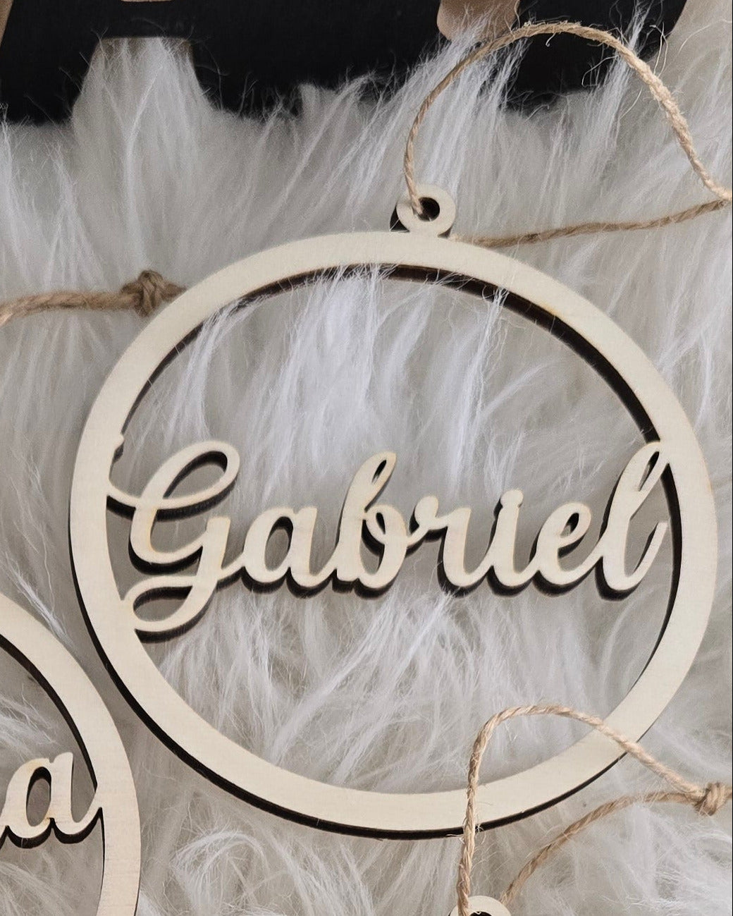 Geschenkanhänger, Weihnachtsbaumschmuck - Name