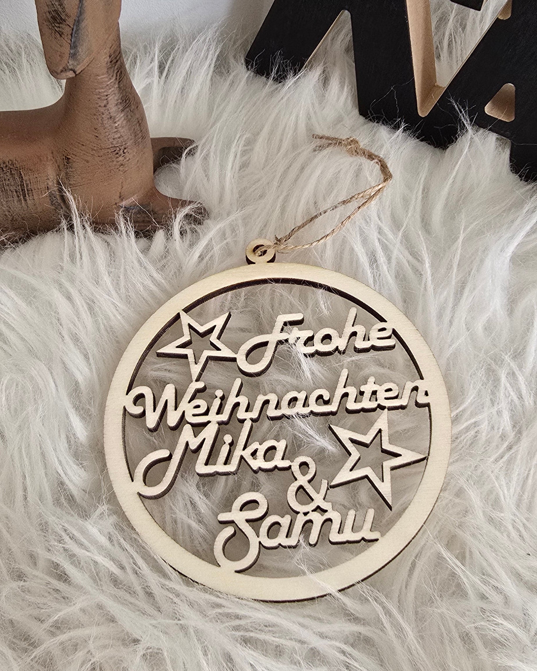 Geschenkanhänger, Weihnachtsbaumschmuck - Frohe Weihnachten