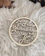Geschenkanhänger, Weihnachtsbaumschmuck - Frohe Weihnachten