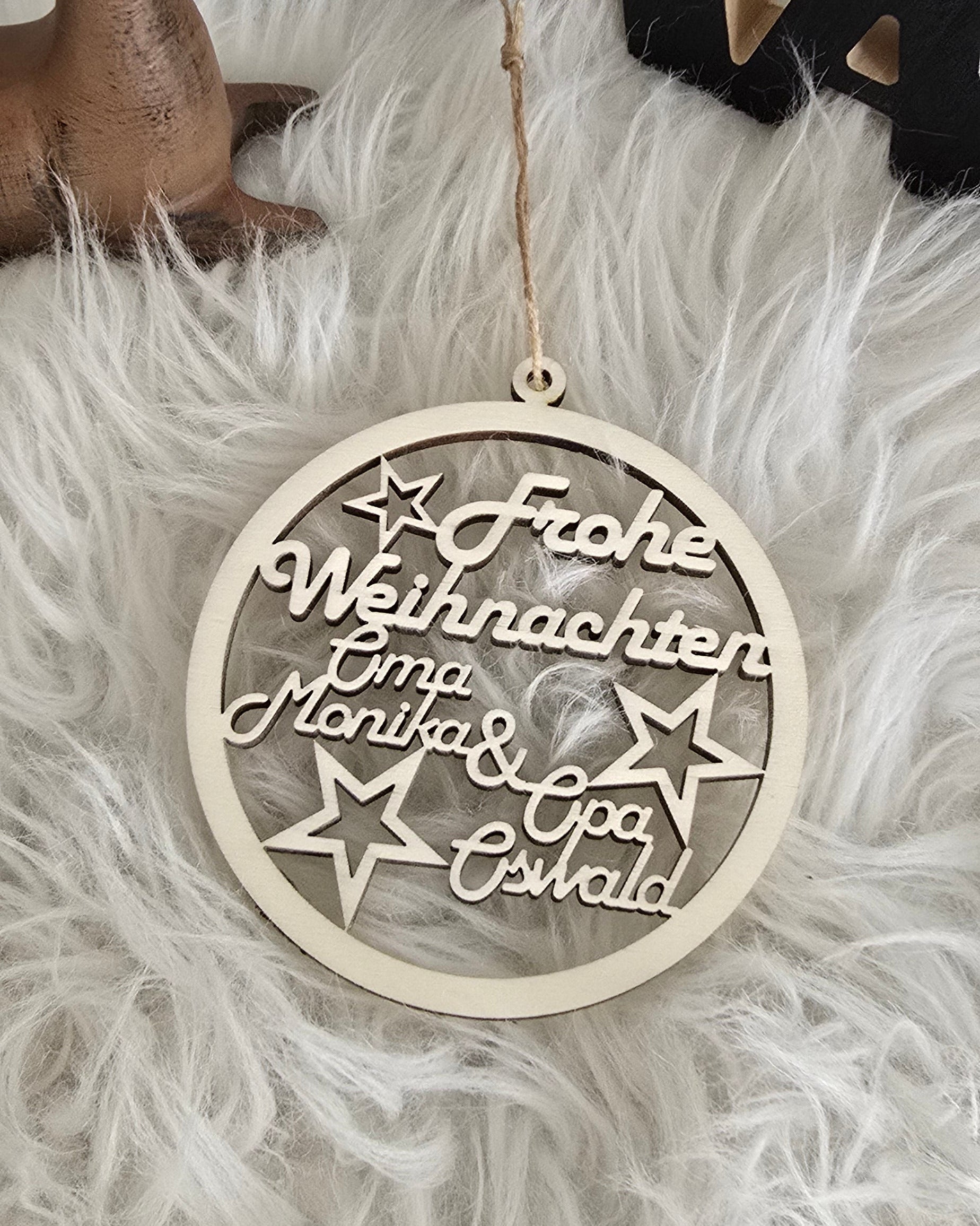 Geschenkanhänger, Weihnachtsbaumschmuck - Frohe Weihnachten