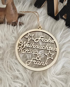 Geschenkanhänger, Weihnachtsbaumschmuck - Frohe Weihnachten