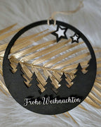 Holzkranz - Frohe Weihnachten