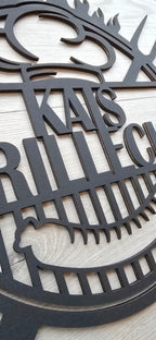 Wanddeko - Grillecke