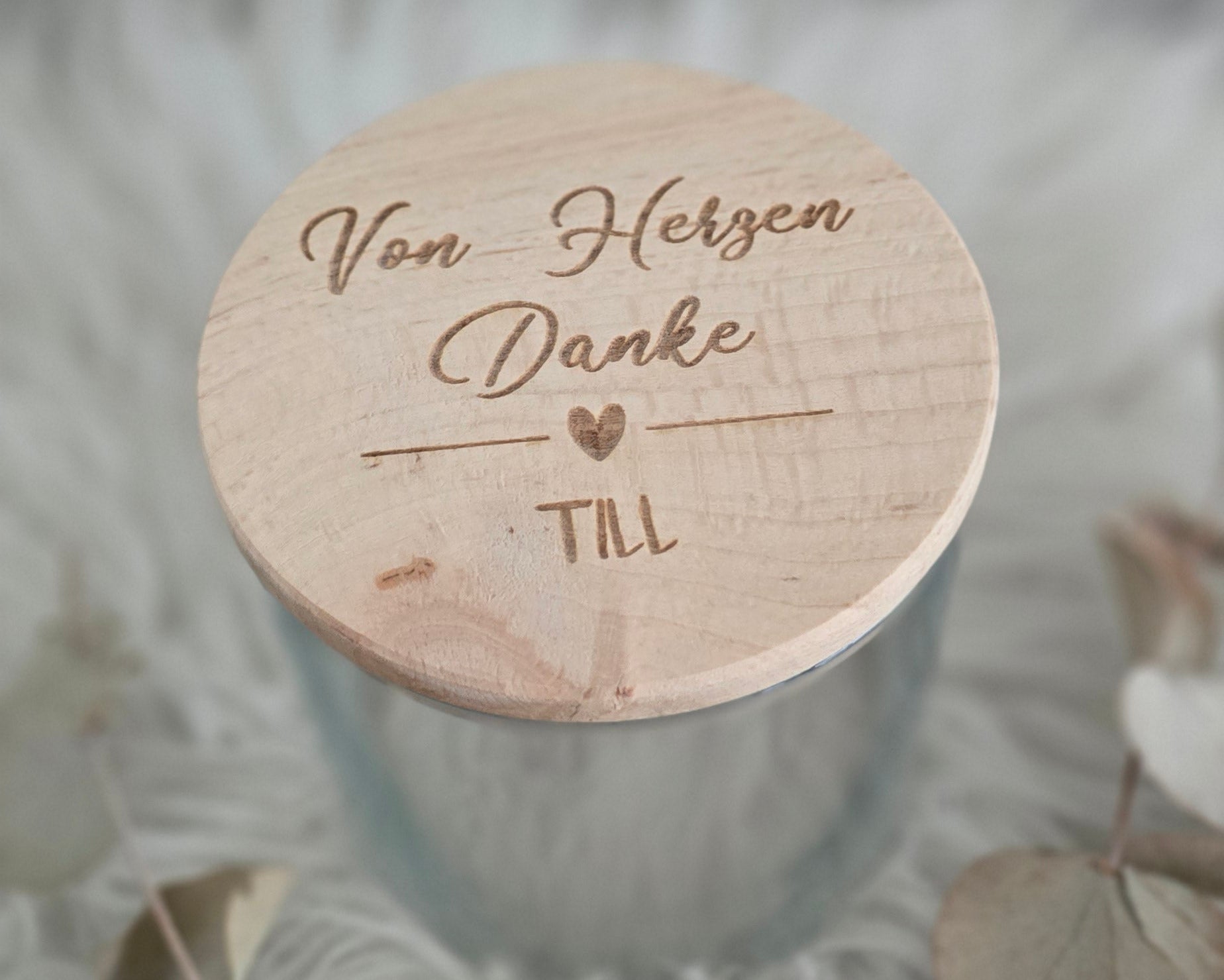 Vorratsglas - Von Herzen Danke