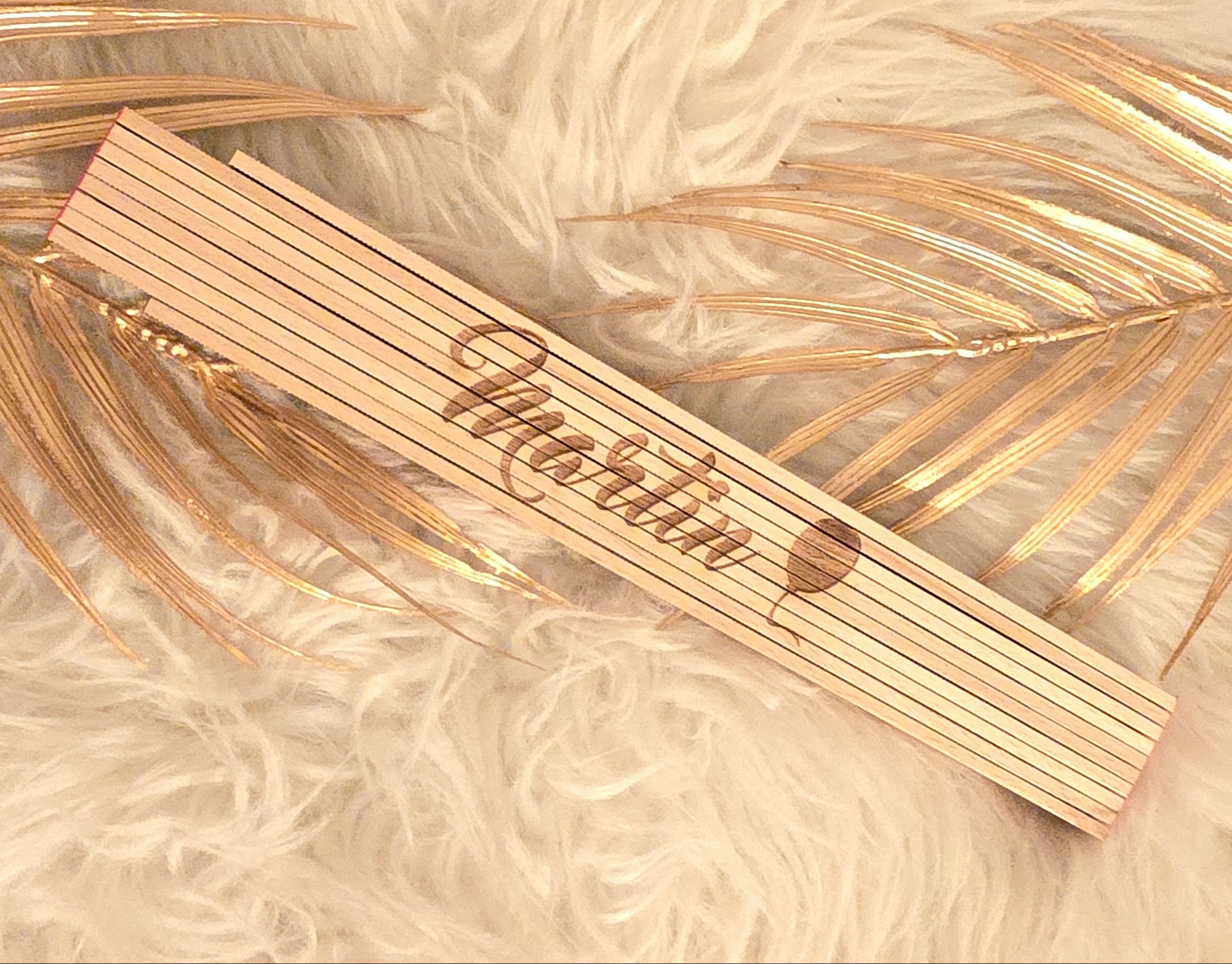 Zollstock - Wunschtext und Motiv