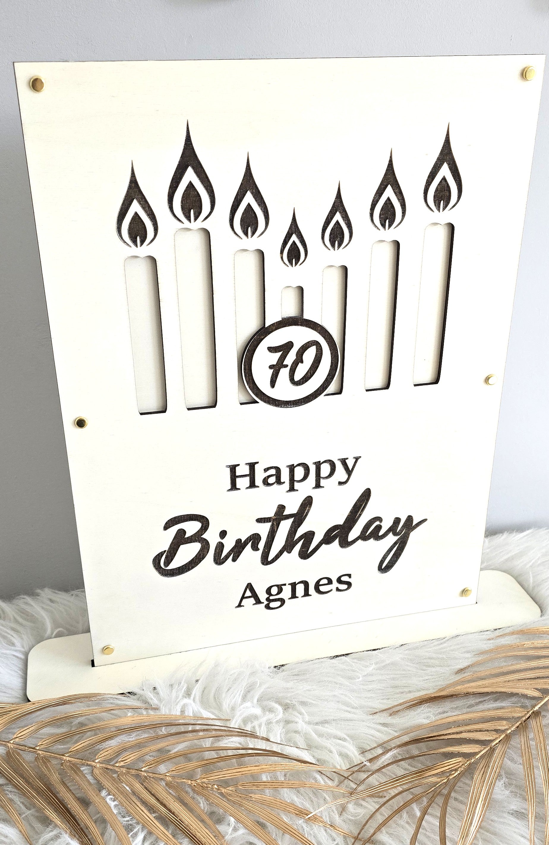 Geldgeschenkkarte - Geburtstagskerzen