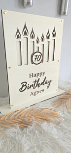 Geldgeschenkkarte - Geburtstagskerzen