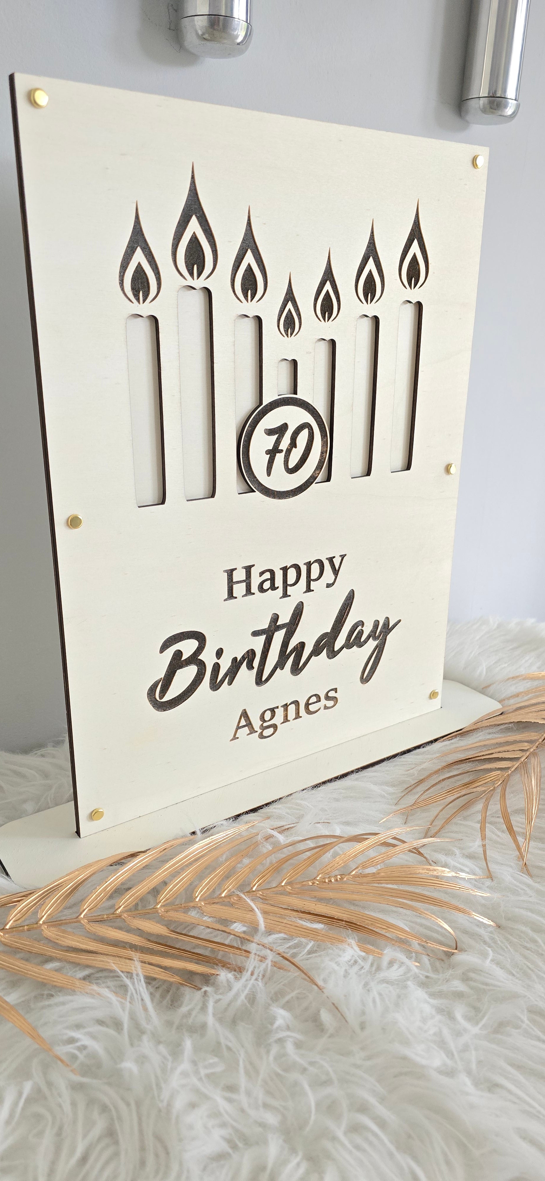 Geldgeschenkkarte - Geburtstagskerzen