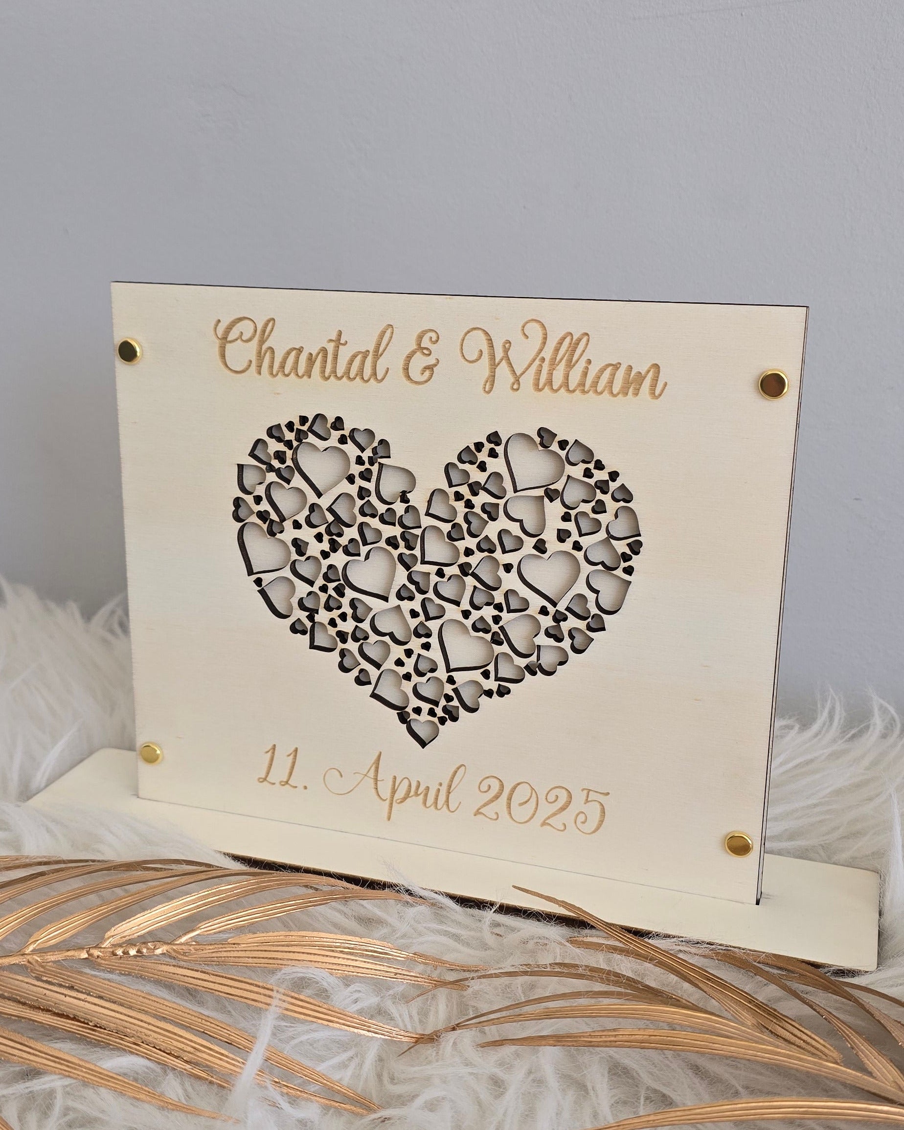 Geldgeschenkkarte - Hochzeit viele Herzen