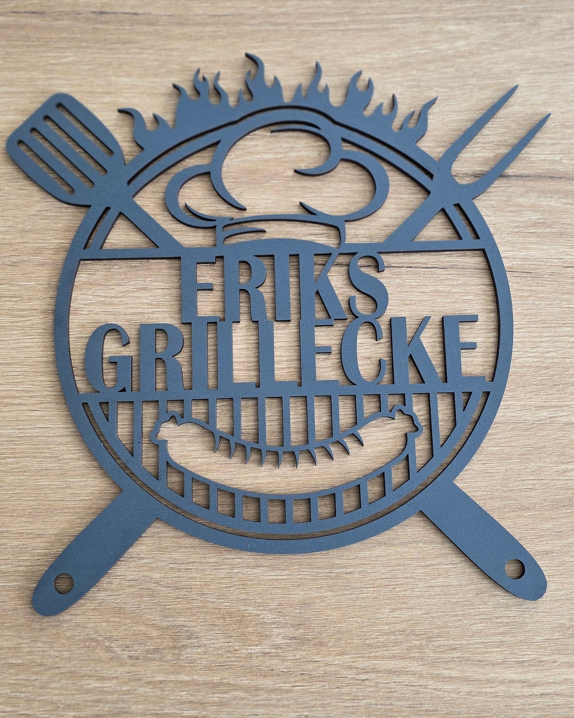 Wanddeko - Grillecke