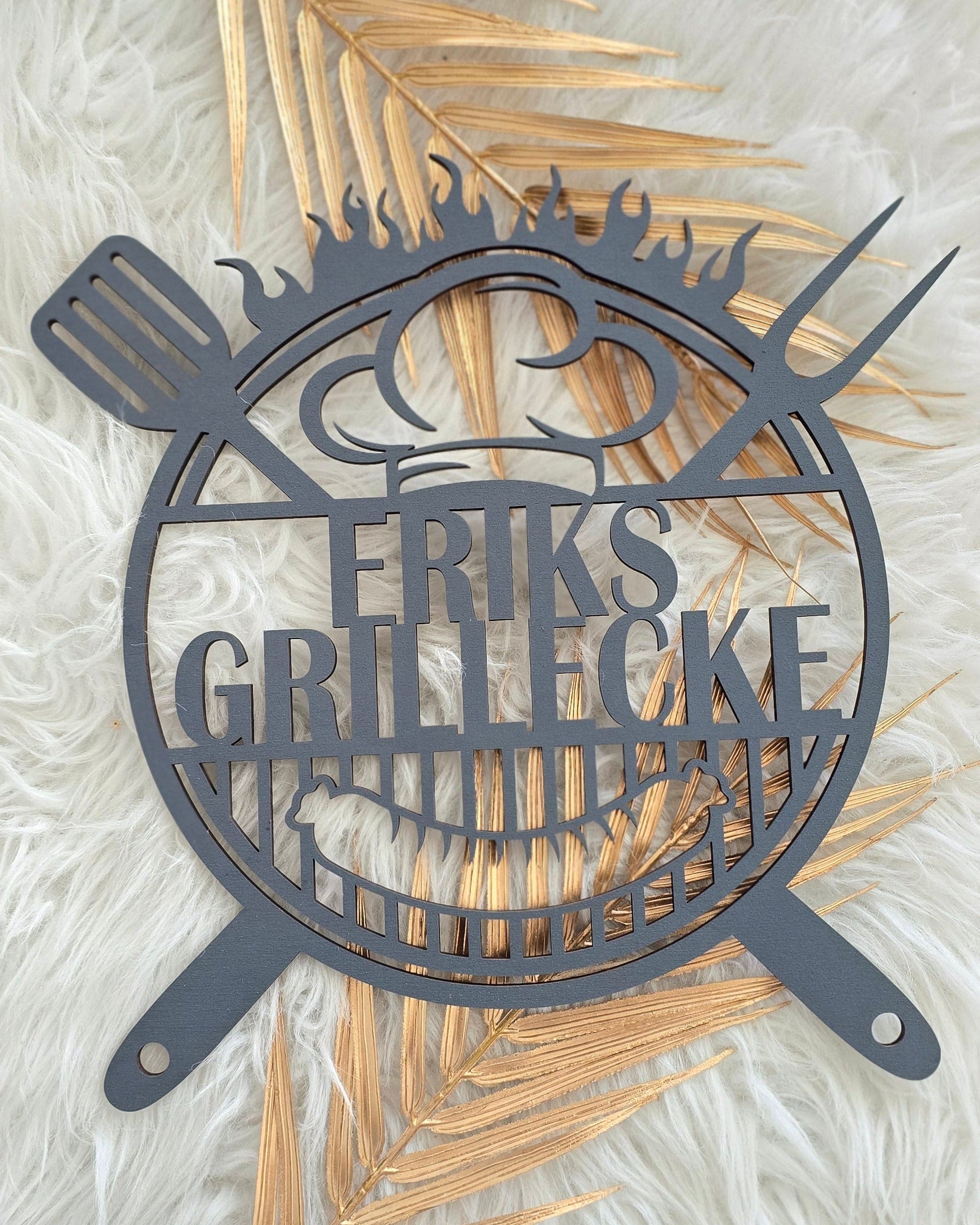 Wanddeko - Grillecke