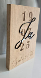 Eichenbrett - Hochzeit