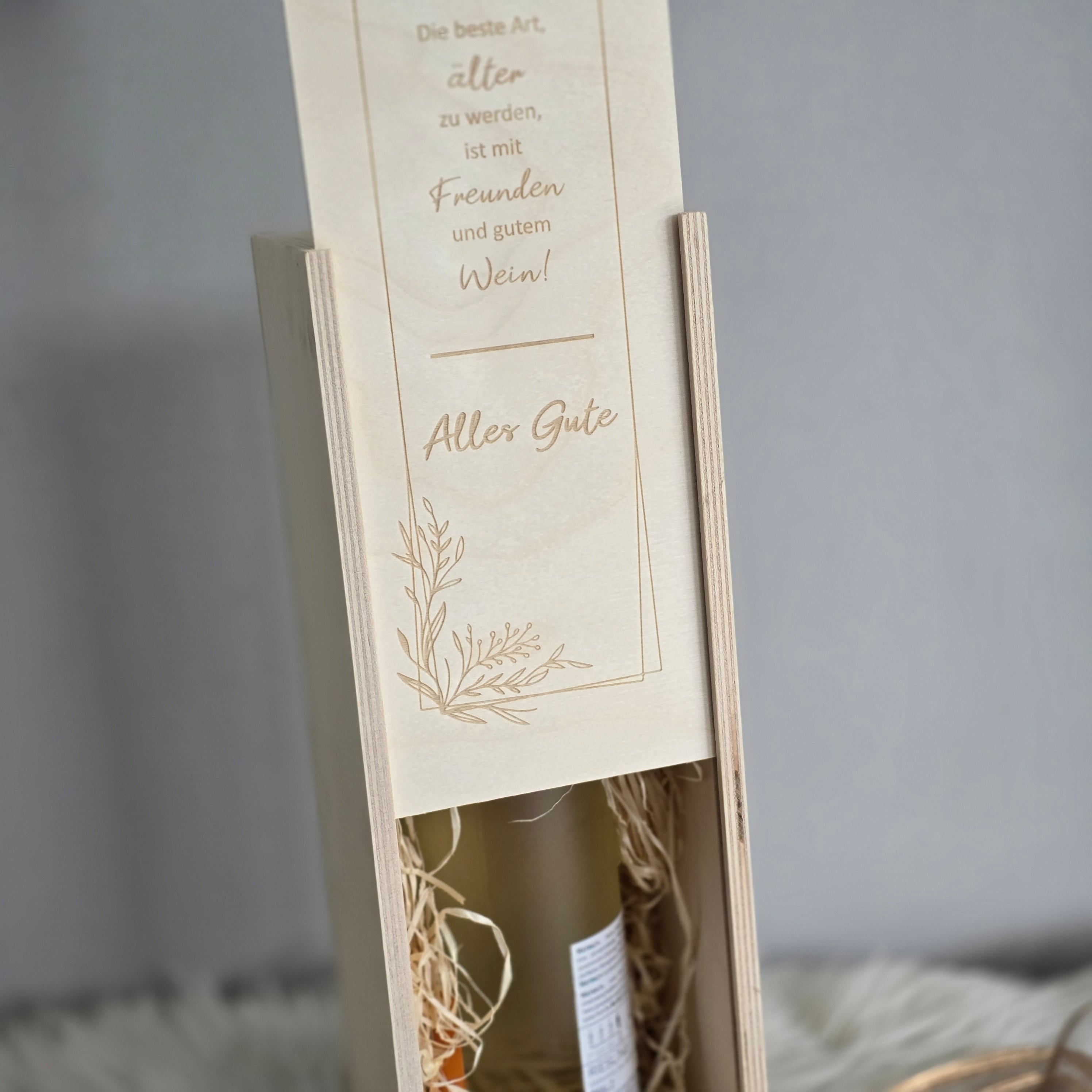 Weinkiste - älter werden