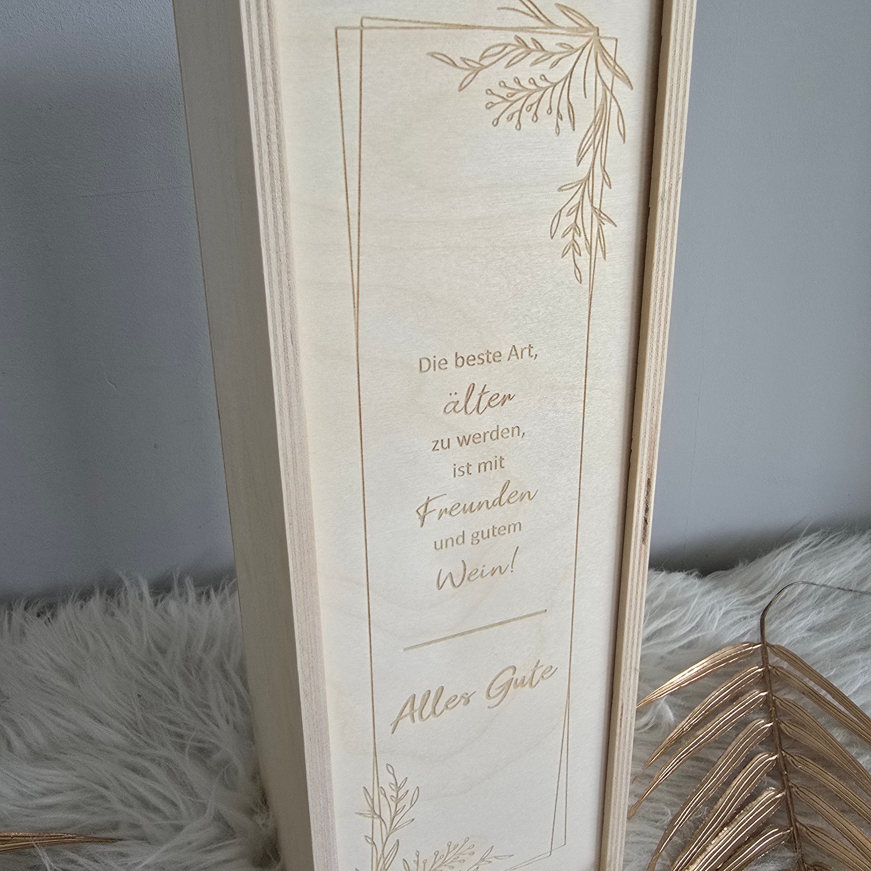 Weinkiste - älter werden