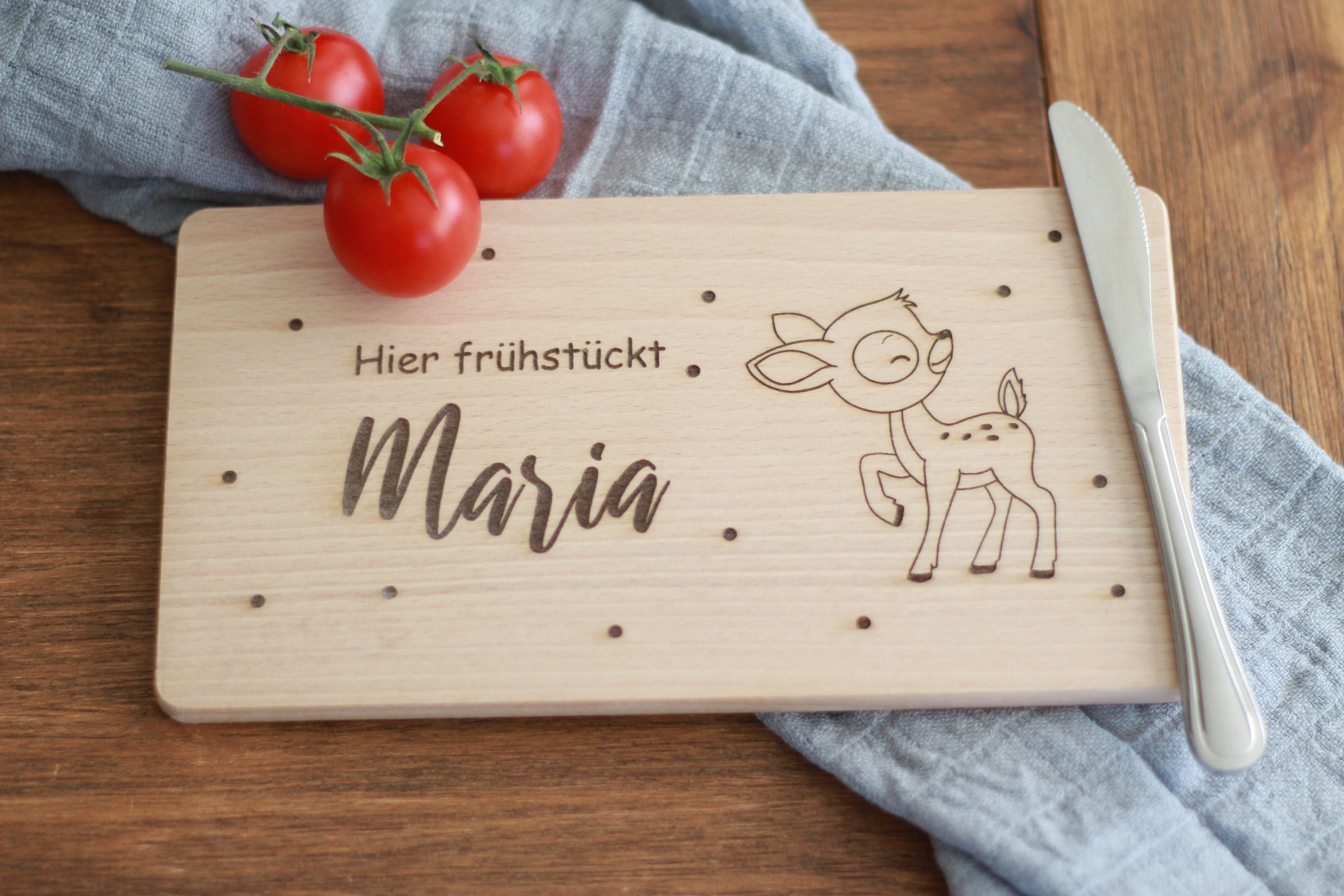 Frühstücksbrettchen - Motivwahl mit Punkten