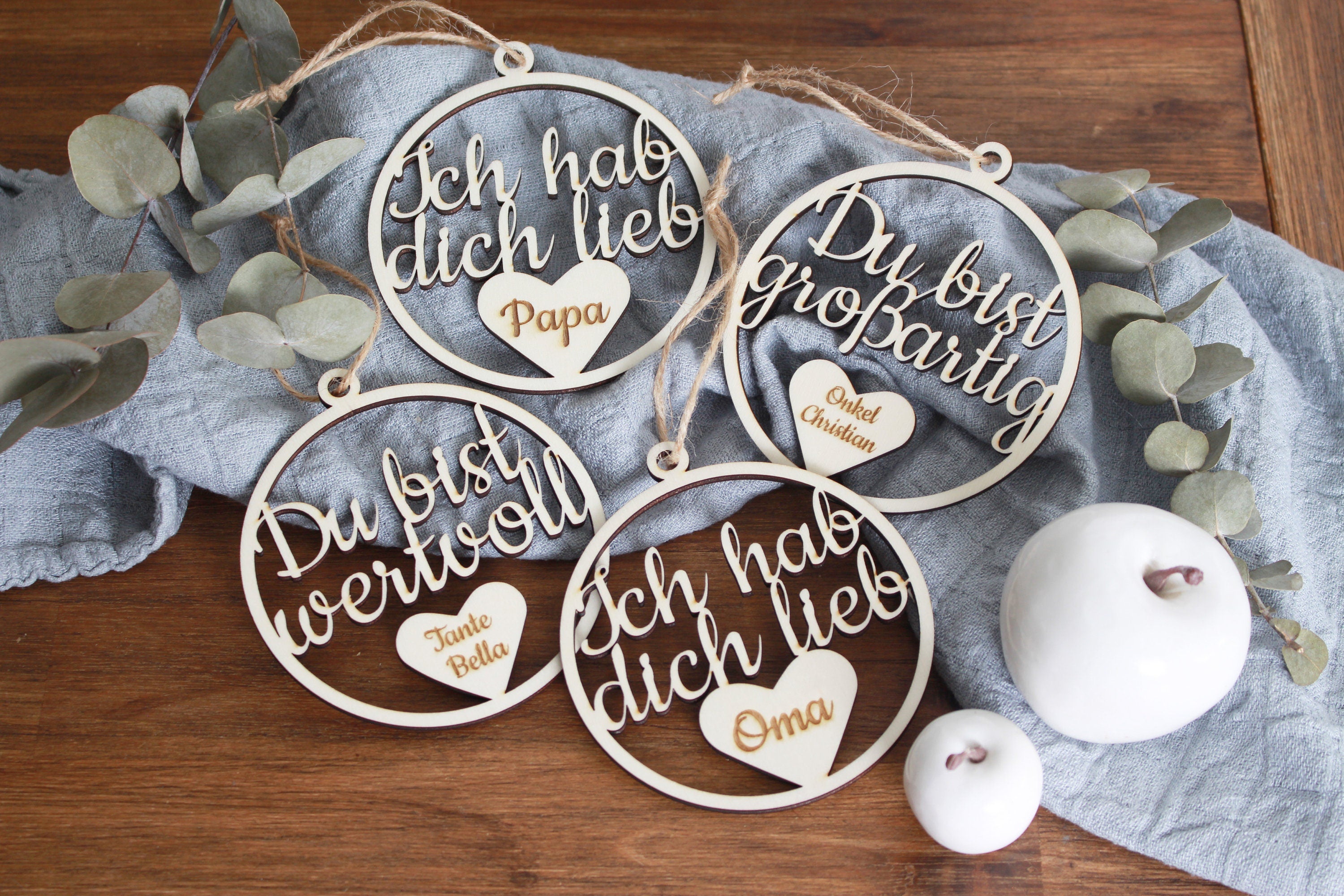 Holzkranz personalisiert