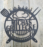 Wanddeko - Grillecke